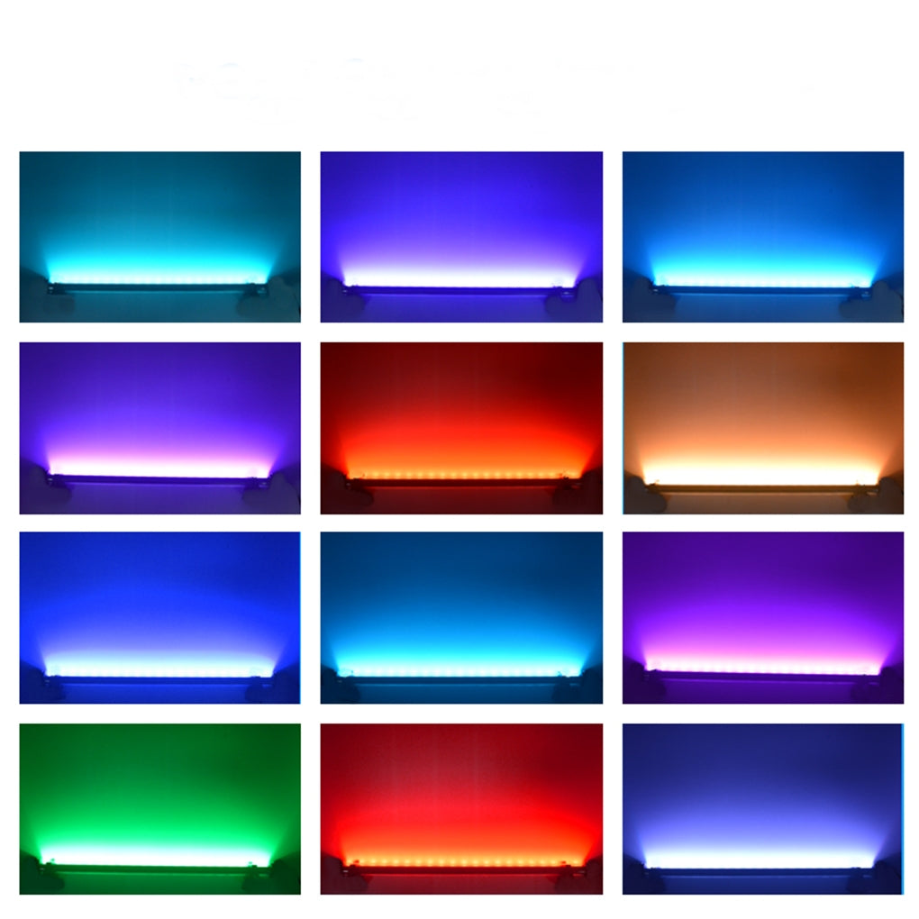 Kit Luminária 52 cm 16 cores com Controle de Lâmpada Barra Tubo Led para Aquário