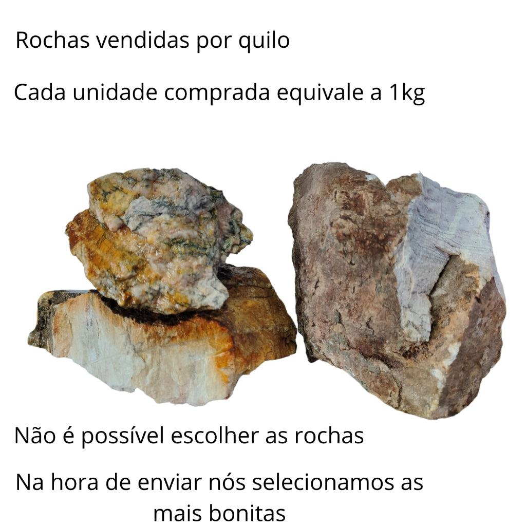 Rochas Para Aquários Agua Doce 1kg Pedra Plantado Lago Peixe Jumbo Cascata Natural Decoração Decorativo Enfeite Toca