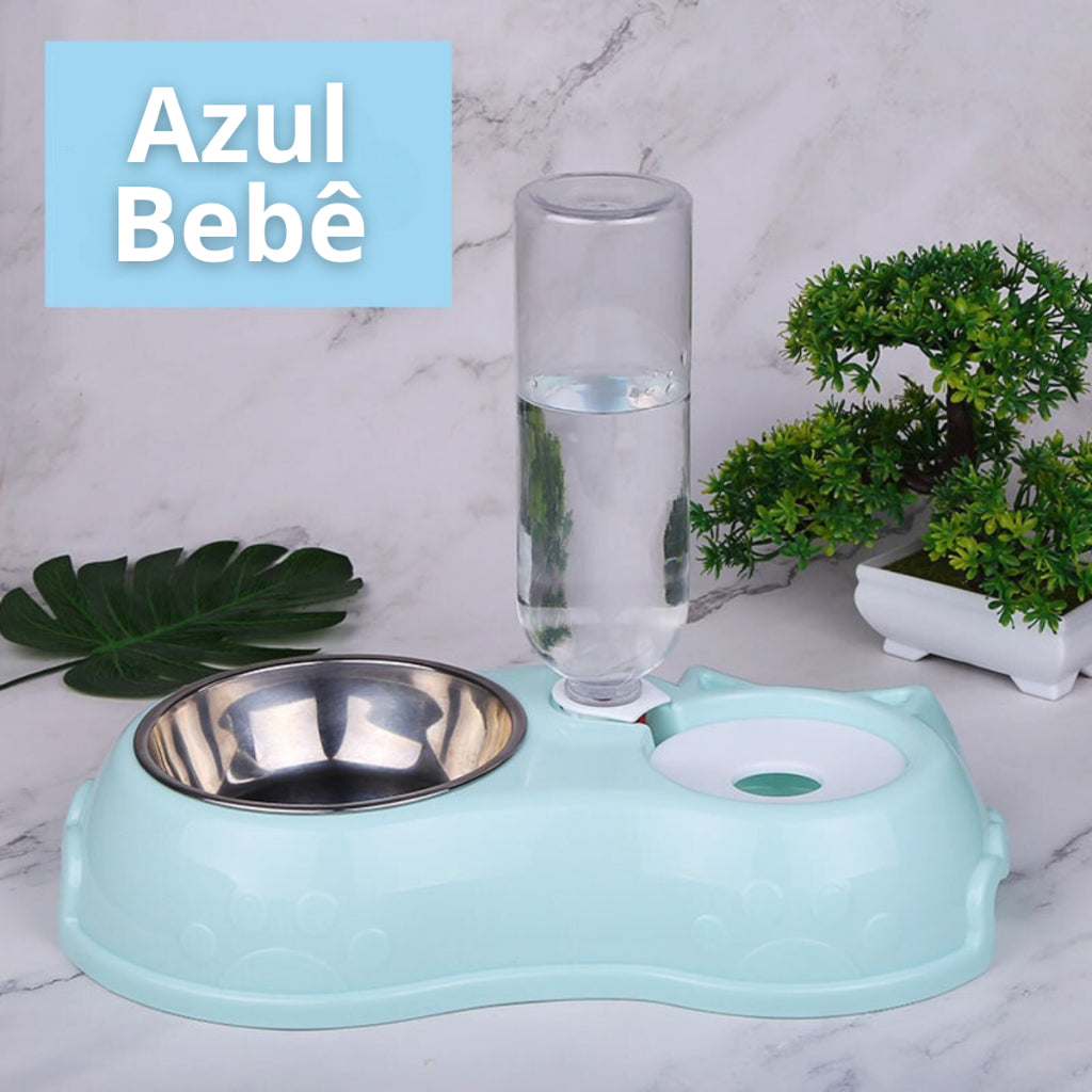 Comedouro E Bebedouro Automático Para Cães Gatos Pet Filhotes