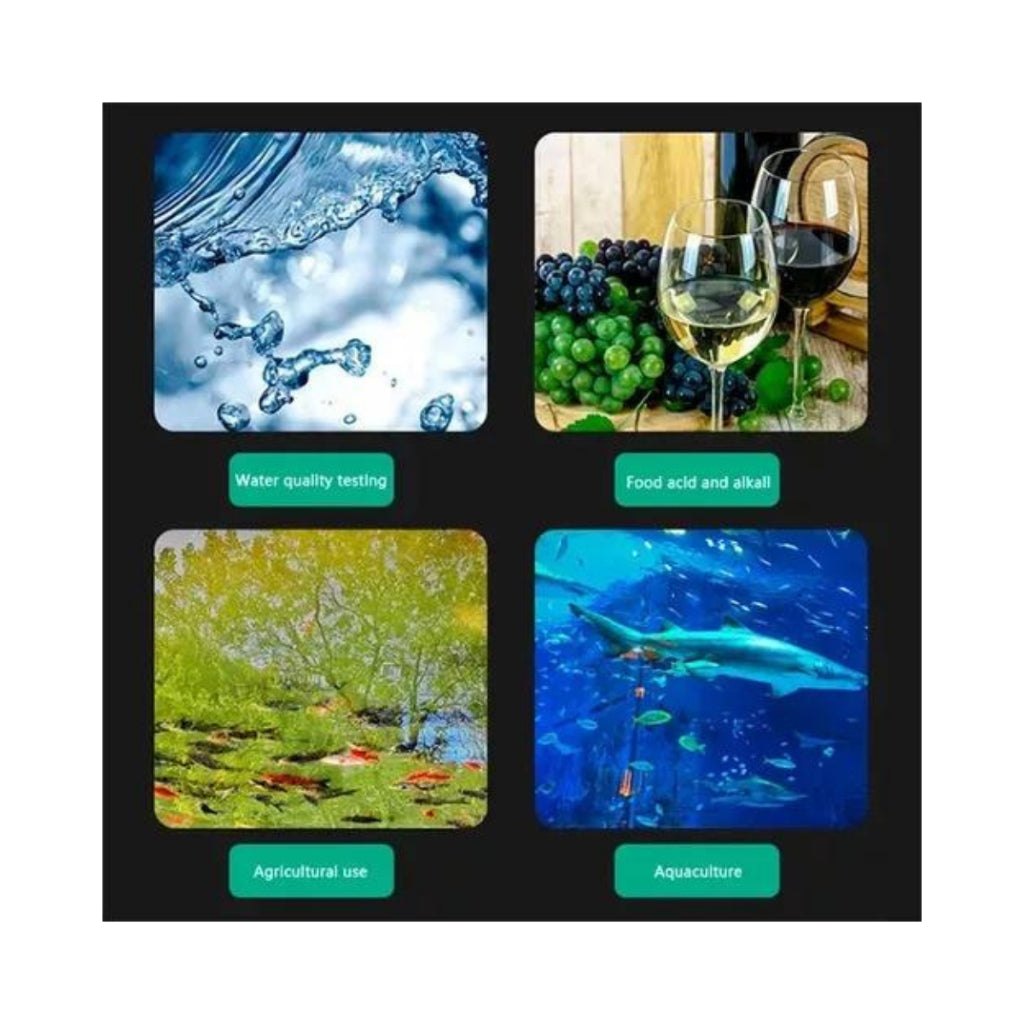 Medidor Digital de pH Portátil Uso Doméstico e Profissional P/ Água
