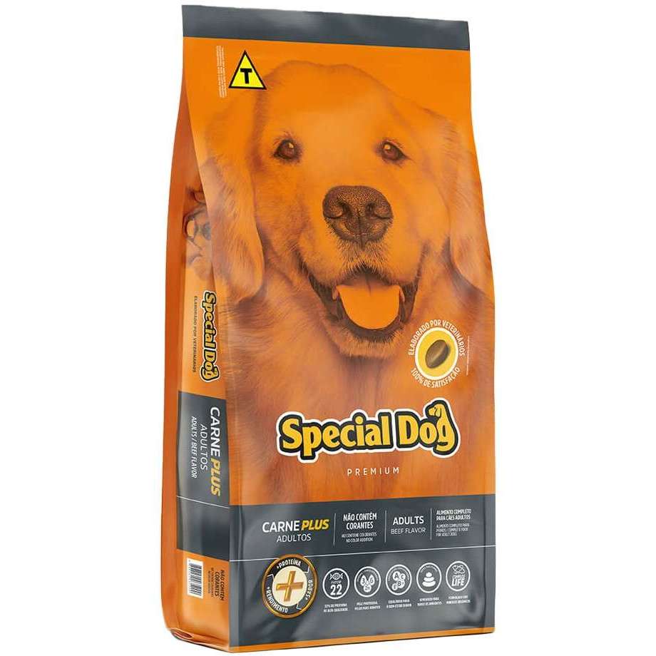 Ração Special Dog Premium Plus para Cães Adultos sabor Carne 10.1 KG