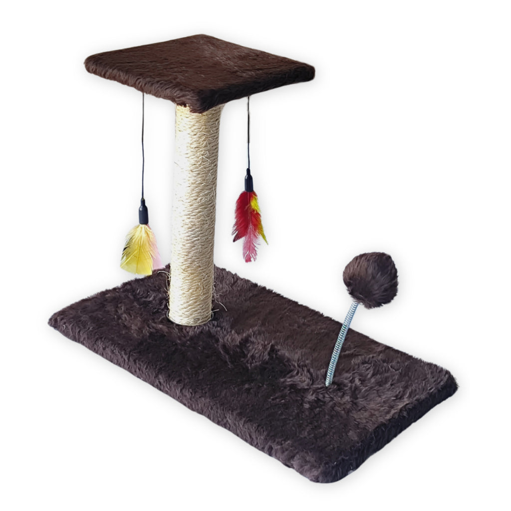 Arranhador Para Gatos Poste Brinquedo Bolinha Interativo