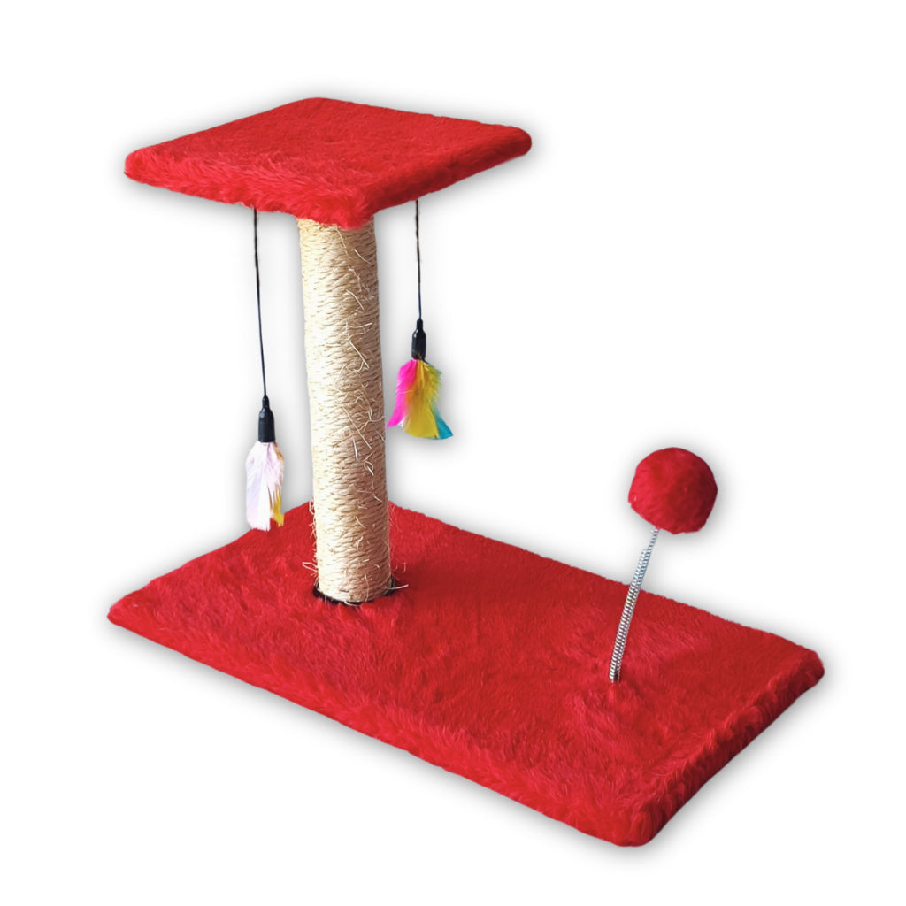 Arranhador Para Gatos Poste Brinquedo Bolinha Interativo