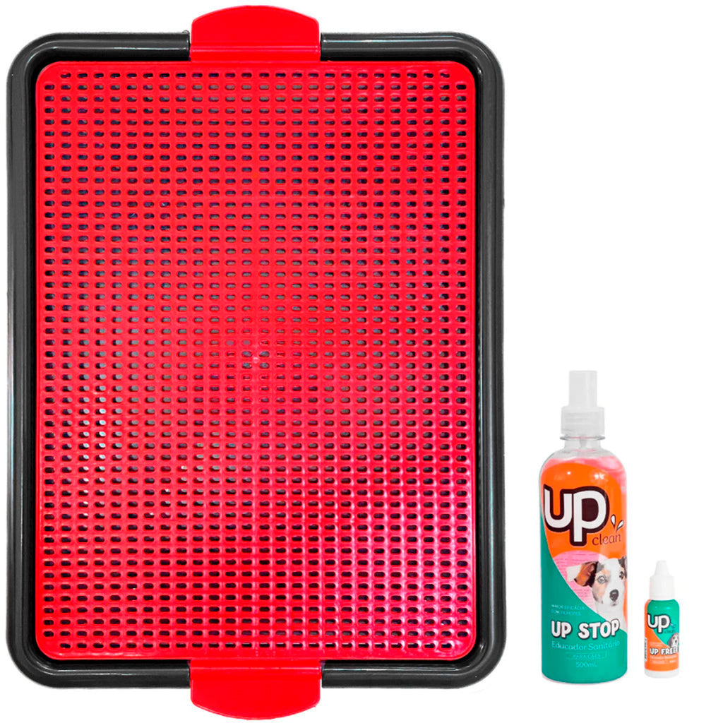 Kit Tapete Higiênico Lavável Grande Sanitário Pet + Xixi Sim Não Gato Cães Banheiro de Cachorro