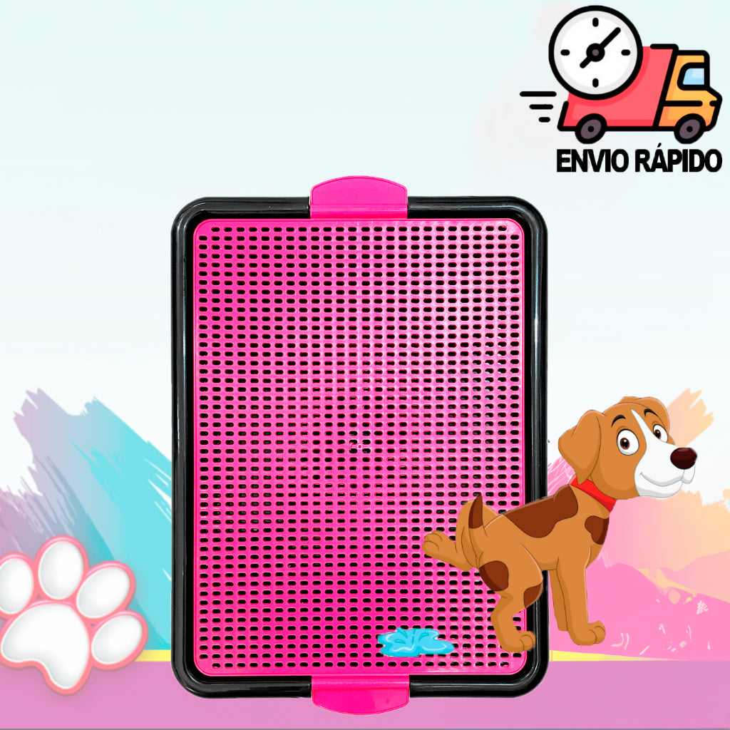 Kit Tapete Higiênico Lavável Grande Sanitário Pet + Xixi Sim Não Gato Cães Banheiro de Cachorro