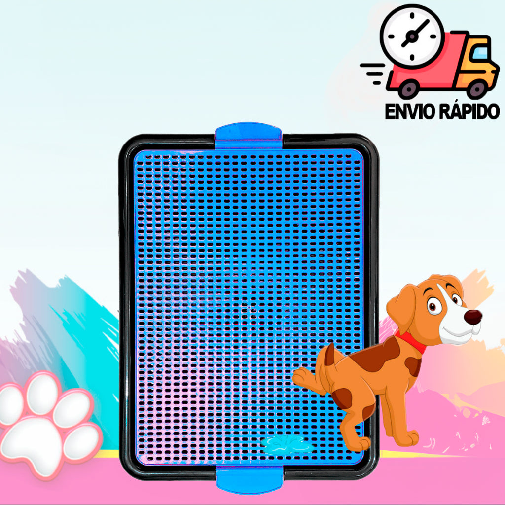 Kit Tapete Higiênico Lavável Grande Sanitário Pet + Xixi Sim Não Gato Cães Banheiro de Cachorro