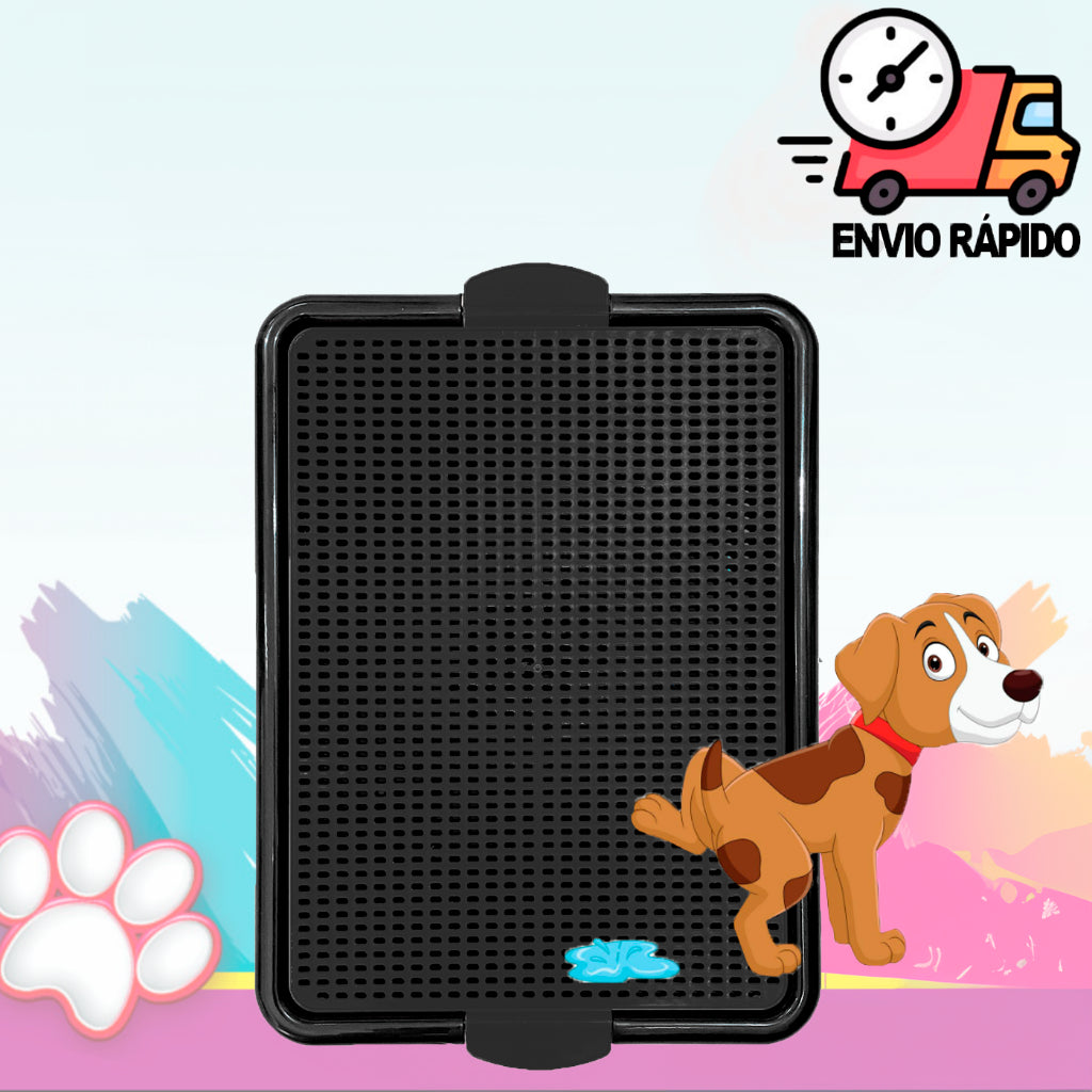 Kit Tapete Higiênico Lavável Grande Sanitário Pet + Xixi Sim Não Gato Cães Banheiro de Cachorro
