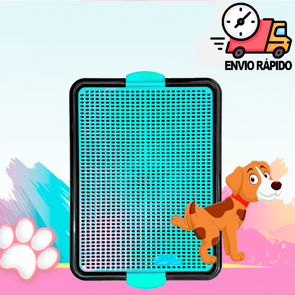 Kit Tapete Higiênico Lavável Grande Sanitário Pet + Xixi Sim Não Gato Cães Banheiro de Cachorro