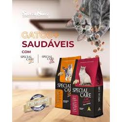 RAÇÃO Kit 3 Special Care Cat Castrado – 3×1 kg | Atum e Salmão SEM CORANTES