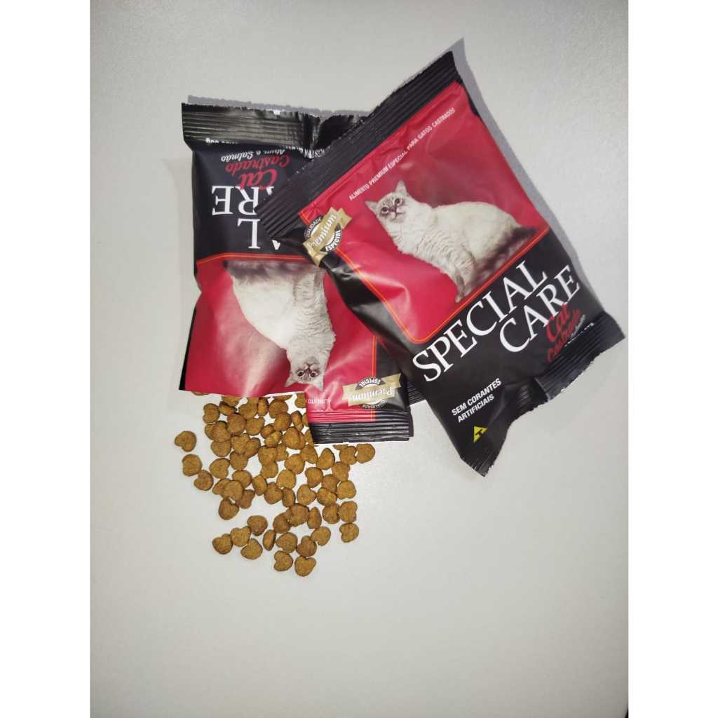 RAÇÃO Kit 3 Special Care Cat Castrado – 3×1 kg | Atum e Salmão SEM CORANTES