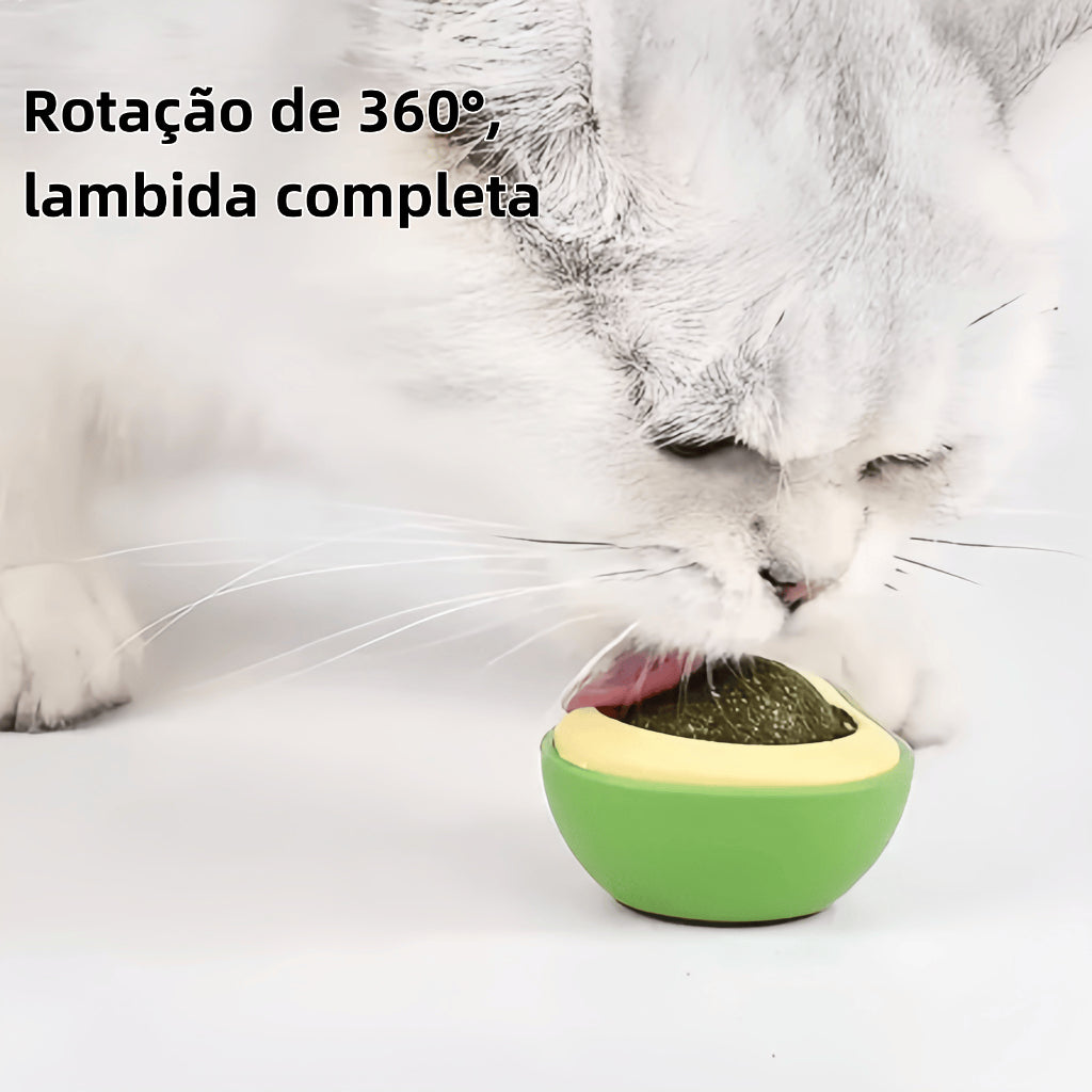 Kit 1-2 Abacate De Brinquedo Para Gatos Com Catnip Erva Gato Natural
