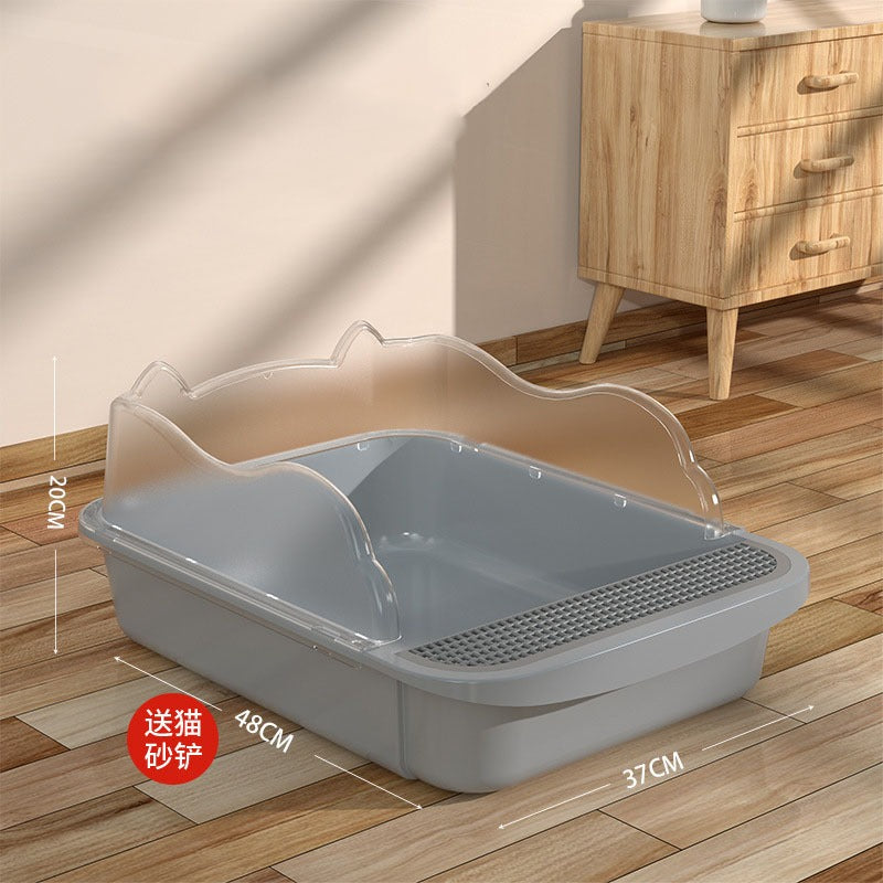 Caixa de areia para gatos grandes banheiro sanitario resistente furba Sandbox