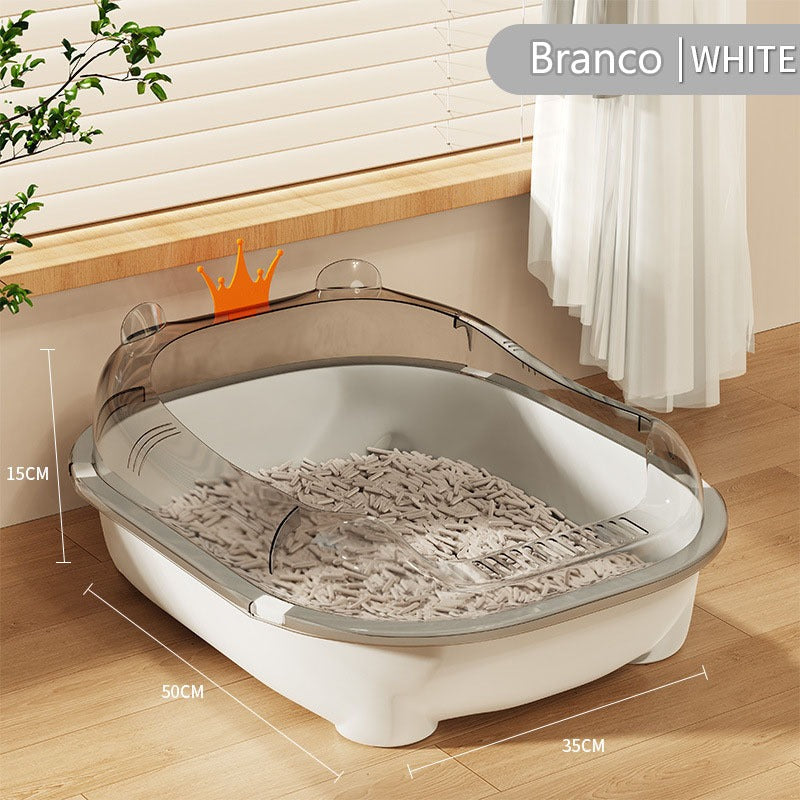 Caixa de areia para gatos grandes banheiro sanitario resistente furba Sandbox