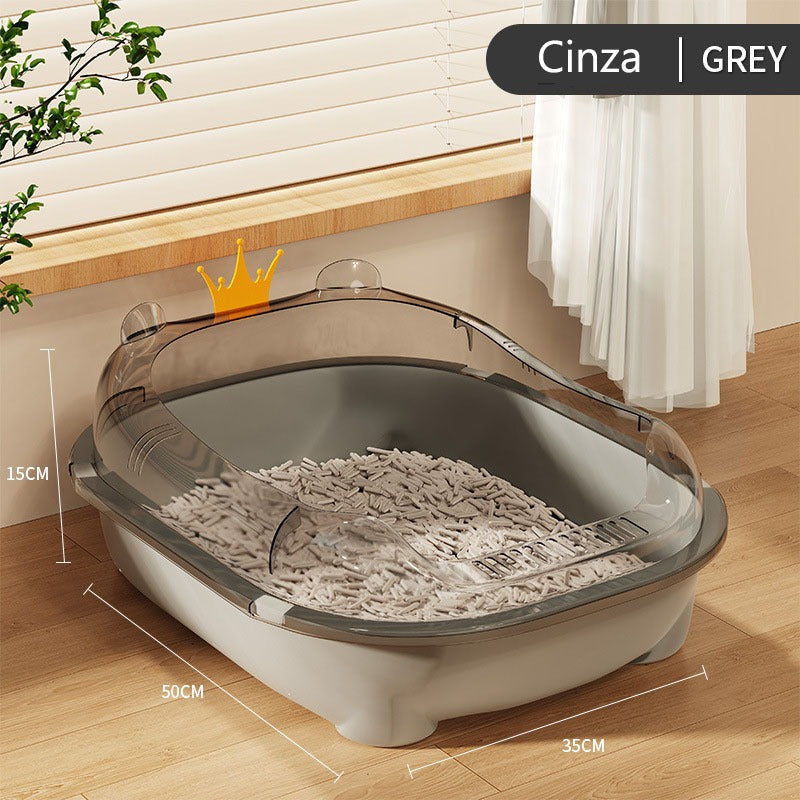 Caixa de areia para gatos grandes banheiro sanitario resistente furba Sandbox