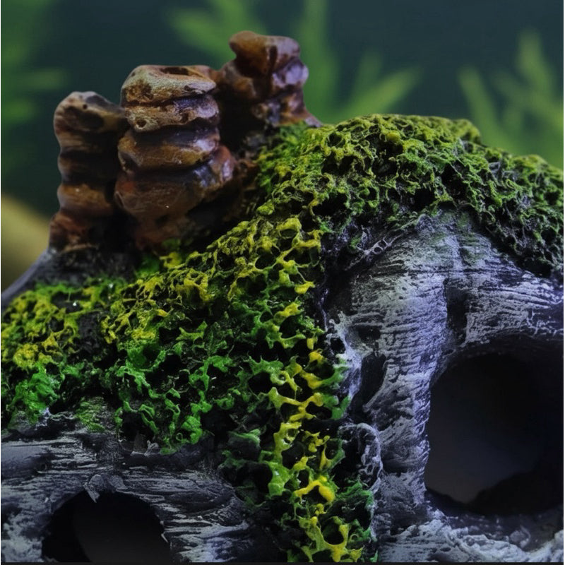Enfeite Aquário Gruta Nemo E Toca Betta De Resina