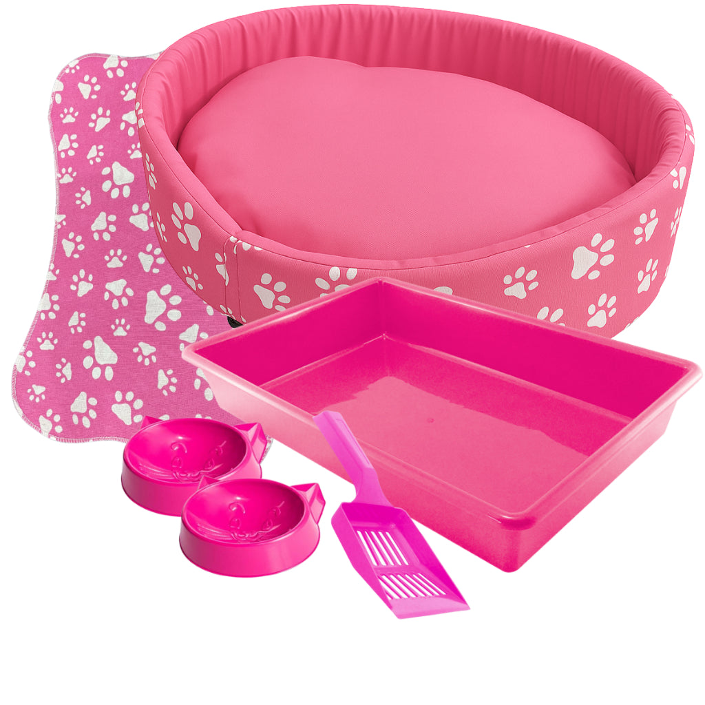Caminha de Gato + Caixa de Areia + Bebedouro para Gato