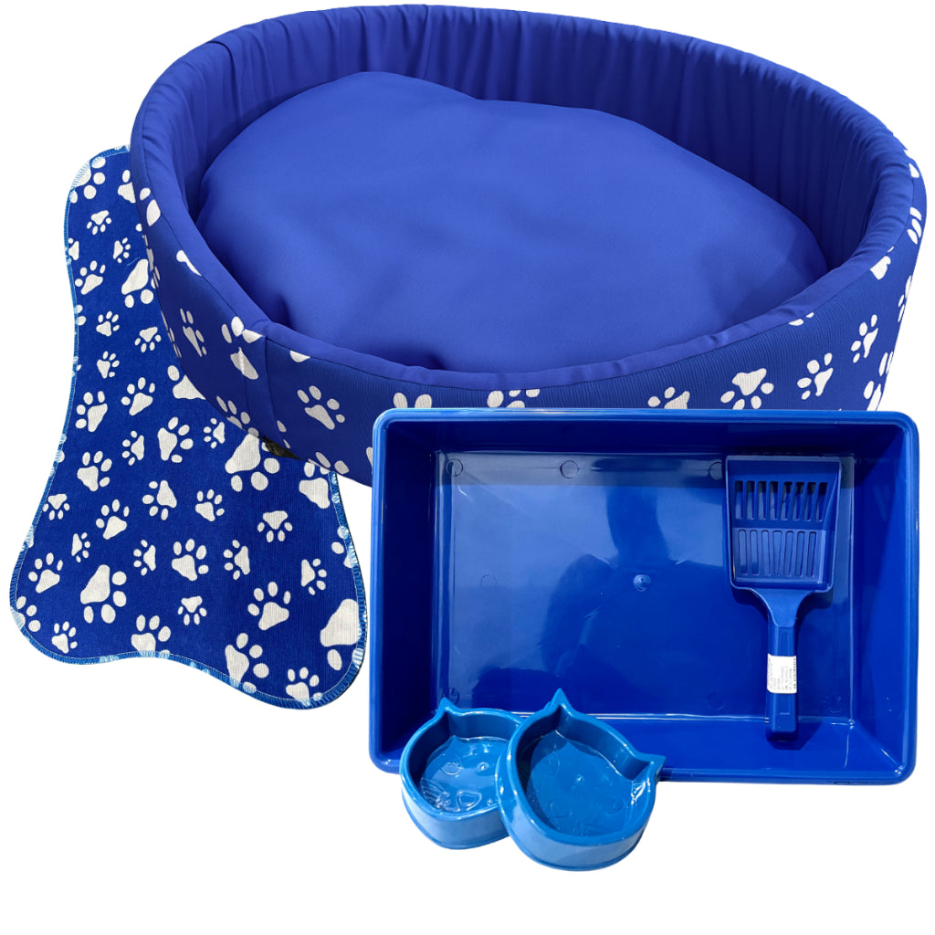 Caminha de Gato + Caixa de Areia + Bebedouro para Gato