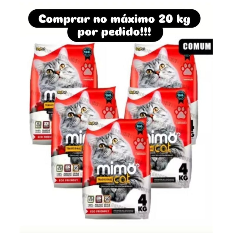 Fardo Areia Higiênica Biodegradável para Gatos Mimo Cat