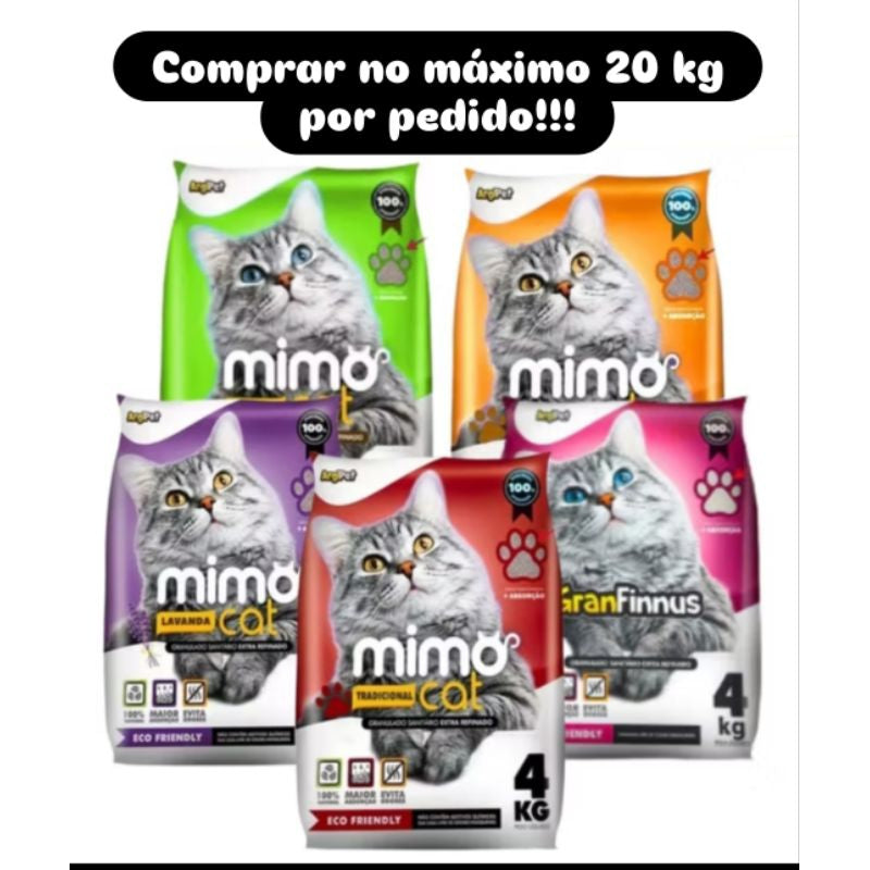 Fardo Areia Higiênica Biodegradável para Gatos Mimo Cat