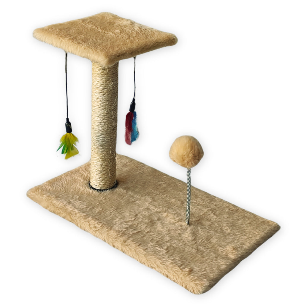 Arranhador Para Gatos Poste Brinquedo Bolinha Interativo