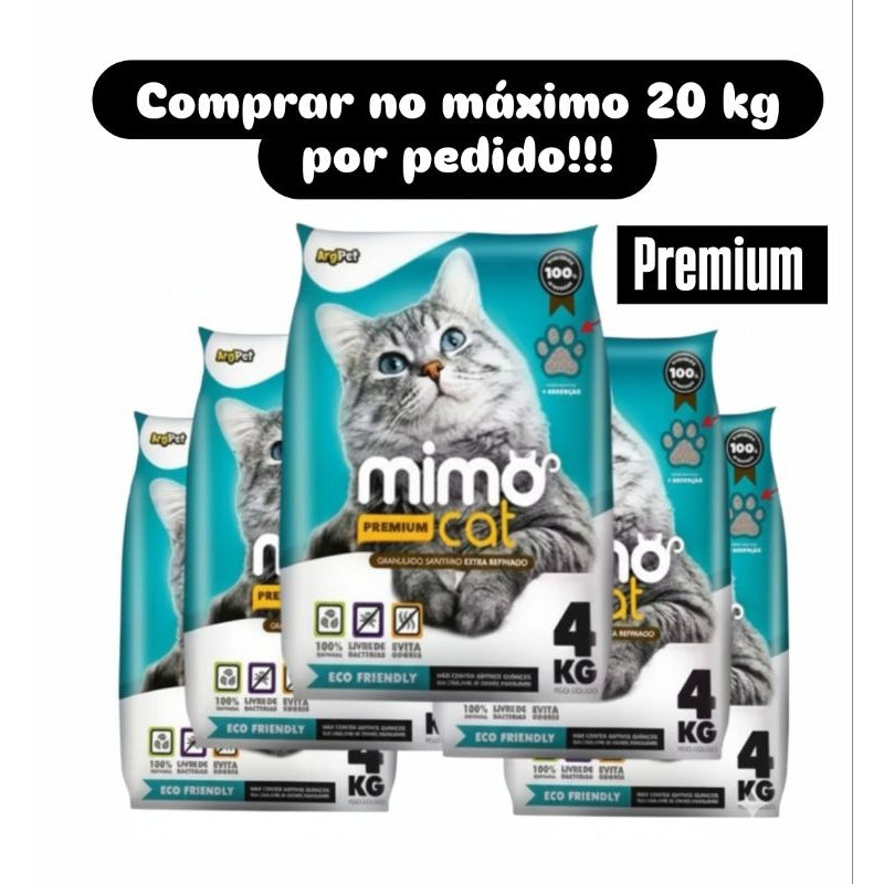 Fardo Areia Higiênica Biodegradável para Gatos Mimo Cat