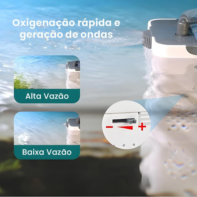 Filtro UV Interno Submerso 4 em 1 com Bomba 500 L/h  60 Hz Para Aquários
