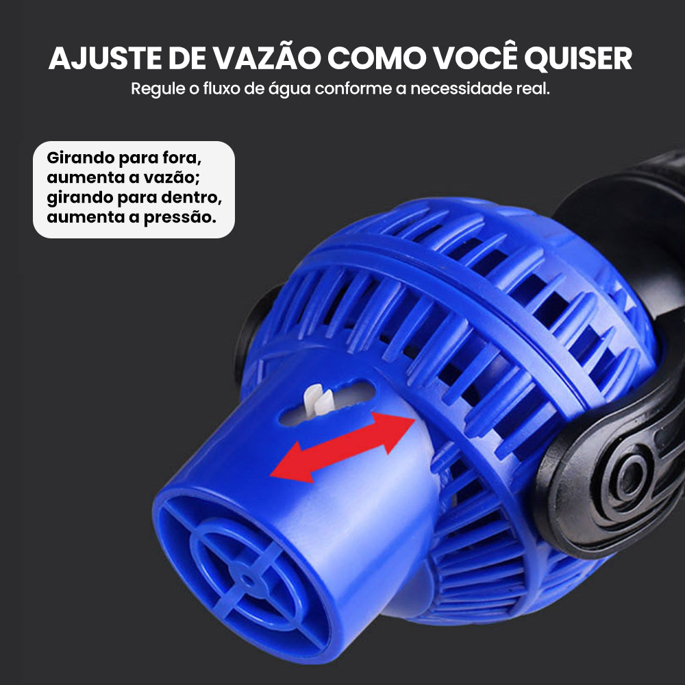 Bomba de Circulação Ondas Dupla para Aquário Silenciosa, para Remoção de Detritos e Oxigenação