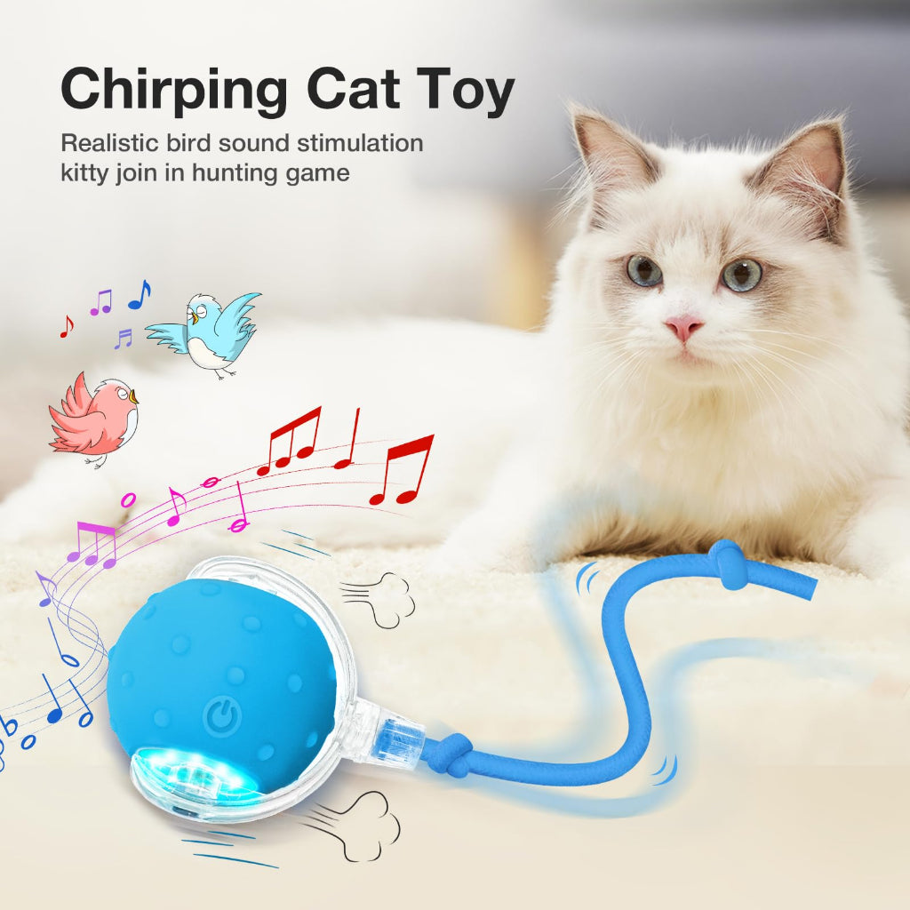Brinquedos Inteligentes Para Gatos Bola De Rolamento Automática Cauda Falsa Recarregável Elétrico