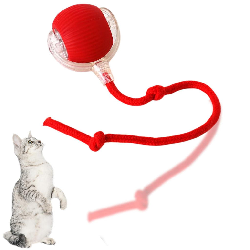 Brinquedos Inteligentes Para Gatos Bola De Rolamento Automática Cauda Falsa Recarregável Elétrico