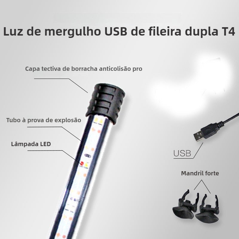 Lâmpada Subaquática Luminária Para Aquário Lâmpada LED Colorida Para Aquário/Paisagismo 110/220v