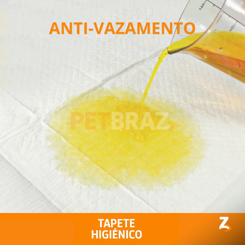 Tapete Higiênico Descartável para Cachorro 50 Unidades 60x60 cm - Fralda Pet Xixi Cão Pequeno Médio