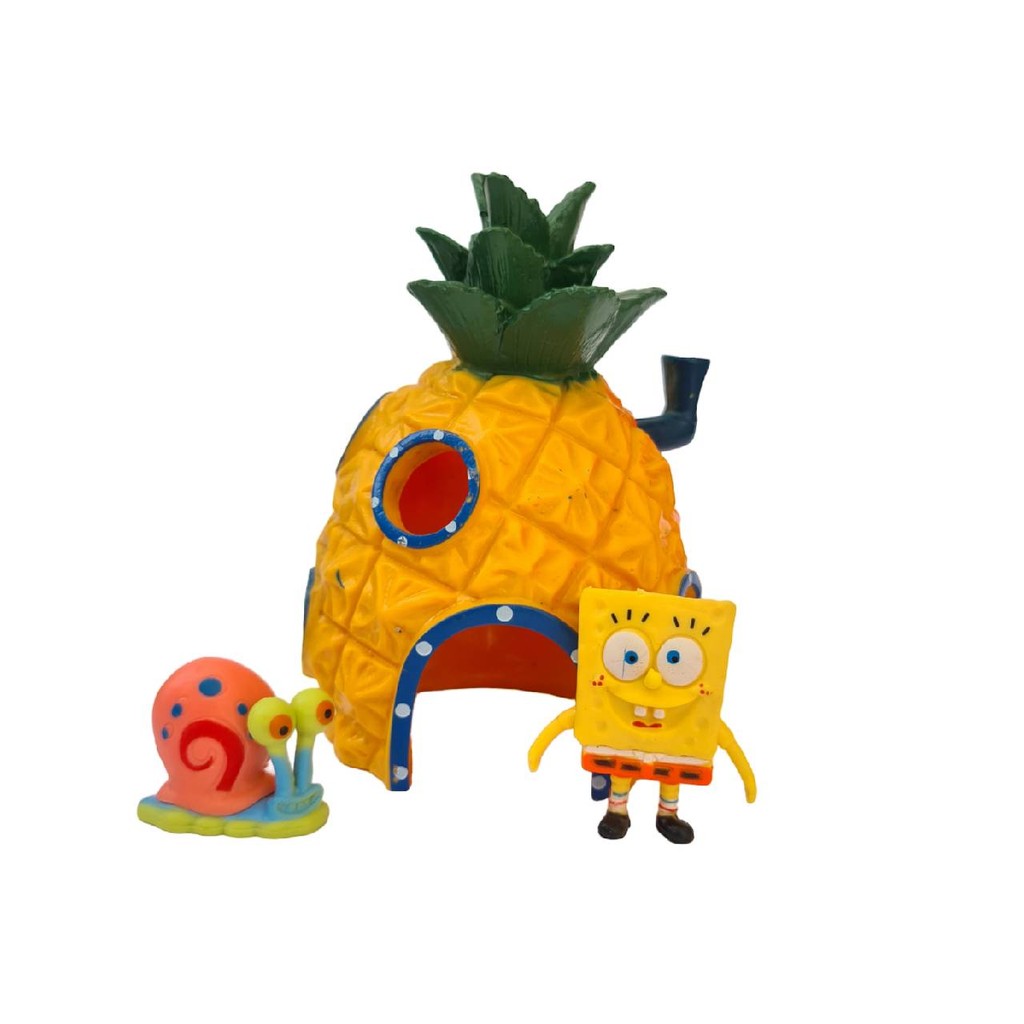 Enfeite para Aquário Casa do Bob esponja decoração peixes ornamentais